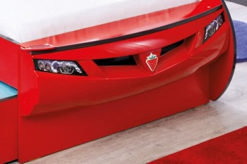 CARBED Кровать-машина Coupe с выдвижной кроватью Red 20.03.1306.00 в Новомихайловке - novomihajlovka.mebel54.com | фото