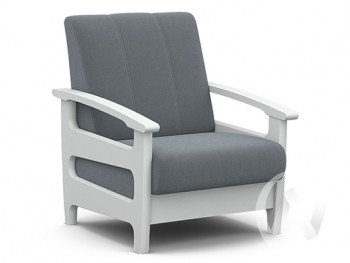 Кресло для отдыха Омега (снег лак/CATANIA SILVER) в Новомихайловке - novomihajlovka.mebel54.com | фото