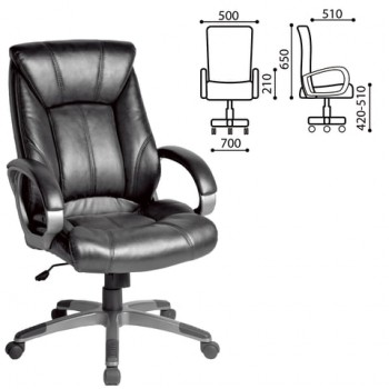 Кресло офисное BRABIX Maestro EX-506 (черный) в Новомихайловке - novomihajlovka.mebel54.com | фото