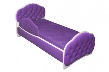 Кровать 160 Гармония 32 Фиолетовый (мягкий бортик) в Новомихайловке - novomihajlovka.mebel54.com | фото