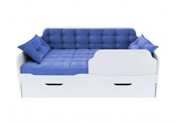 Кровать 170 серии Спорт Лайт 1 ящик 85 Синий (подушки) в Новомихайловке - novomihajlovka.mebel54.com | фото