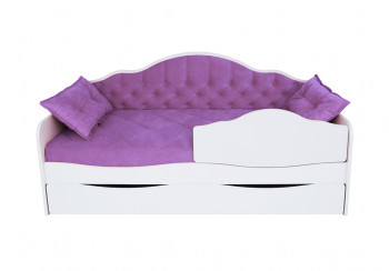 Кровать 180 серии Иллюзия Лайт 1 ящик 32 Фиолетовый (подушки) в Новомихайловке - novomihajlovka.mebel54.com | фото
