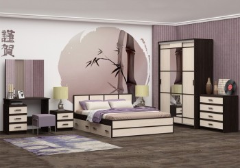 Модульная спальня Сакура в Новомихайловке - novomihajlovka.mebel54.com | фото
