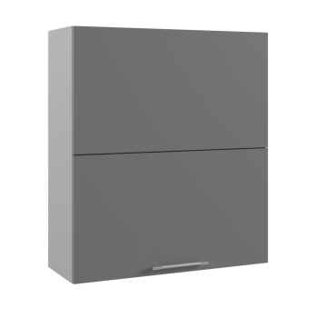 Ройс ВПГПМ 800 Шкаф верхний высокий Blum Aventos HF (Графит софт/корпус Серый) в Новомихайловке - novomihajlovka.mebel54.com | фото