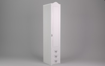 Шкаф угловой Бэлла с ящиками (Выбеленное дерево/Белый) в Новомихайловке - novomihajlovka.mebel54.com | фото
